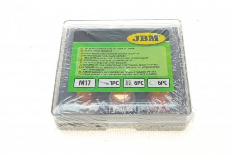 Купить Набір інструмента для відновлення різьби в піддоні картера (M17) JBM 53237 (фото1) подбор по VIN коду, цена 516 грн.