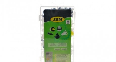 Набір кліпс пластмасових для дверних панелей (93 шт) (PSA) BMW E39, E46, E65, E66 JBM 53713