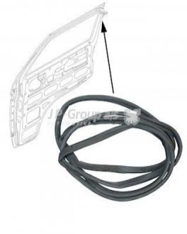 Ущільнювач дверний JP GROUP 1185700200