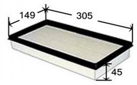 Фільтр повітряний JS ASAKASHI a1505