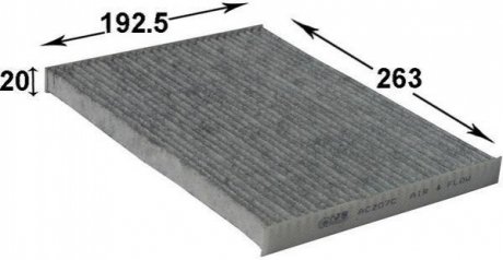 Фільтр повітряний кондиціонера (салону) JS ASAKASHI ac207c
