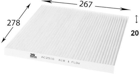 Фільтр повітряний кондиціонера (салону) JS ASAKASHI ac2510