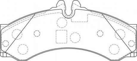 Колодки торм.пер./задн Sprinter(4,6t) Jurid 2915309560
