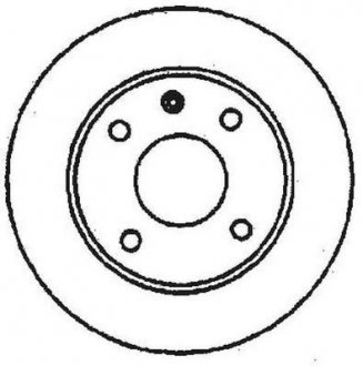 Купить Диск тормозной Audi 80, Volkswagen Golf, Jetta, Passat, Scirocco, Vento, Seat Toledo, Ibiza, Cordoba, Volkswagen Caddy, Polo Jurid 561141JC (фото1) подбор по VIN коду, цена 750 грн.