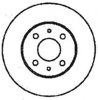 FIAT ДИСК ГАЛЬМIВНИЙ ЗАДНIЙ Bravo II,Croma,Multipla,Alfa Romeo 164,Lancia Lancia Delta, Fiat Croma, Lancia Thema, Alfa Romeo 156, 147 Jurid 561329JC