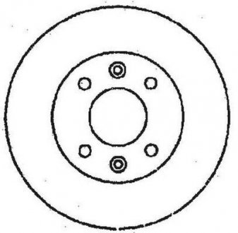 Диск тормозной Peugeot 306, Citroen Xsara, Peugeot 405 Jurid 561364JC