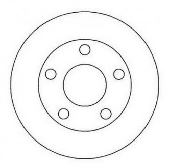 VW Диск тормозной задн.Passat 1.8/2.8 V6Audi A4 Audi A4, Volkswagen Passat, Audi A6 Jurid 562005JC