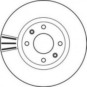 Купить Диск тормозной Citroen C4, DS3, Peugeot 5008, Citroen C3, Xsara, Peugeot 308, Citroen DS4, Berlingo, Peugeot Partner, 207, 307 Jurid 562129JC (фото1) подбор по VIN коду, цена 1884 грн.