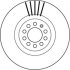 Купить Диск гальмівний Seat Ibiza, Volkswagen Golf, Audi A1, TT, Volkswagen Bora, Seat Toledo, Audi A3, Seat Leon, Skoda Octavia, Volkswagen Polo Jurid 562132JC (фото1) подбор по VIN коду, цена 2833 грн.