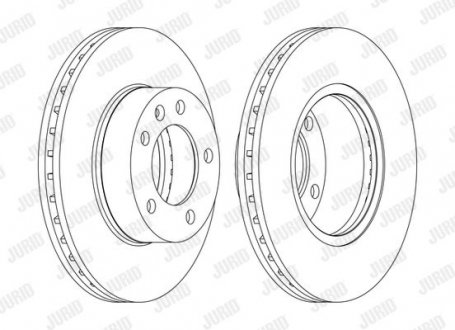Диск тормозной Jurid 562190JC-1