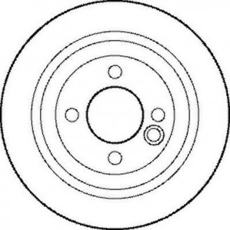 BMW Диск тормозной задний.Mini Coper,One 01- Mini Cooper, Clubman Jurid 562194JC