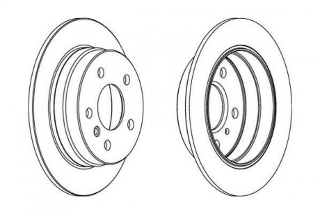 Диск тормозной Jurid 562274JC