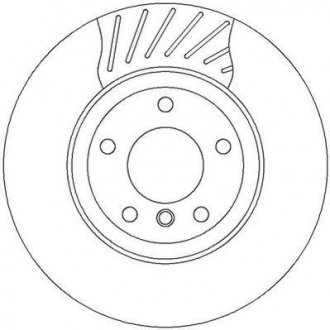 Диск тормозной BMW E46 Jurid 562318JC