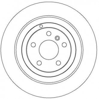 DB Диск тормозной задний W164, W251 Mercedes W251, M-Class, GL-Class Jurid 562324J