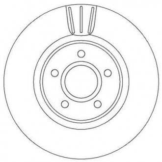 Купить Диск тормозной Ford C-Max, Kuga, Volvo C30, C70, S40, V50, Ford Focus, Land Rover Freelander, Volvo V40, Ford Connect, Transit Jurid 562363JC (фото1) подбор по VIN коду, цена 2452 грн.