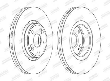 Диск гальмівний Jurid 562381JC-1