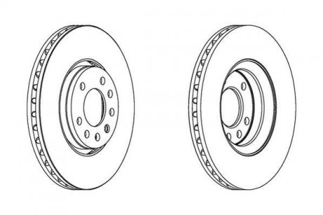 Диск тормозной Jurid 562385JC