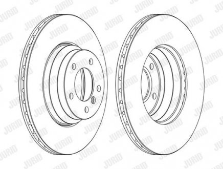 BMW ДИСК ГАЛЬМIВНИЙ ПЕРЕДНIЙ.1 E81/87,3 E90,X1 E84 04- Jurid 562395JC-1