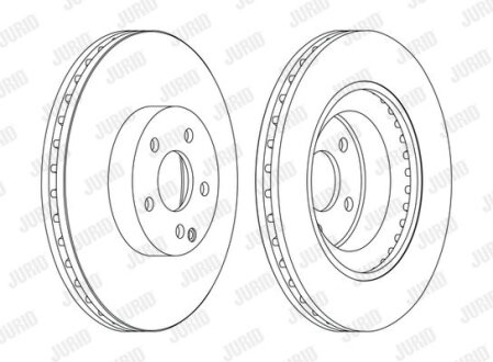 Диск гальмівний Jurid 562396JC-1