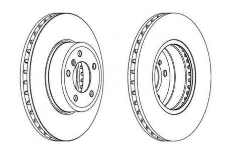 Диск тормозной Jurid 562397JC