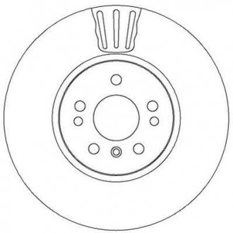 Купить Диск тормозной Mercedes W251, M-Class Jurid 562403JC (фото1) подбор по VIN коду, цена 3214 грн.