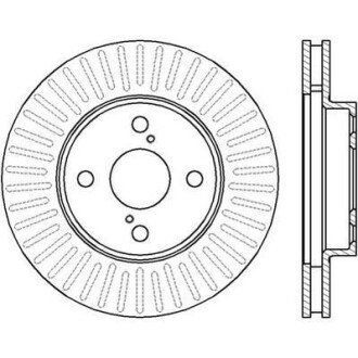 TOYOTA диск гальмівний передн.Corolla 02- Toyota Corolla, Zaz Forza Jurid 562414JC
