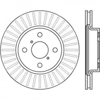 Диск гальмівний Toyota Yaris Jurid 562421JC