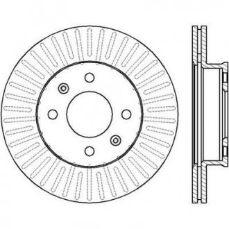 Диск тормозной Hyundai Coupe, Getz, Tucson, KIA Sportage, Hyundai Sonata, KIA Carens Jurid 562425JC