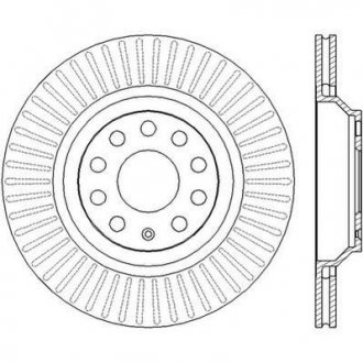 Купить Диск тормозной Volkswagen Passat, Golf, Skoda Superb, Audi A3, Volkswagen Scirocco, EOS, CC, Audi Q3, Seat Leon, Audi TT, Volkswagen Tiguan Jurid 562432JC (фото1) подбор по VIN коду, цена 2102 грн.