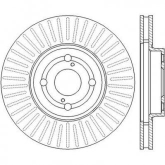 Диск гальмівний Toyota Corolla Jurid 562435JC