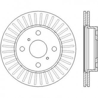 Диск тормозной Toyota Yaris Jurid 562443JC