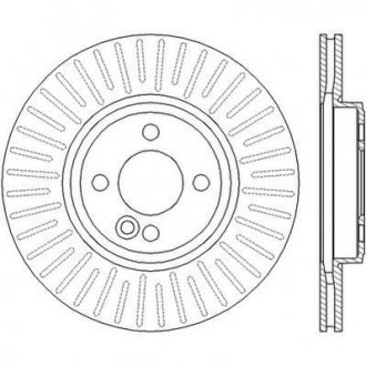 BMW Диск тормозной передний Mini One,Cooper,Clubman 01- Mini Cooper, Clubman Jurid 562444J