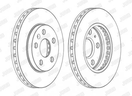 OPEL Диск тормозной передний.&quot;16&quot; Insignia 08- Jurid 562460JC-1