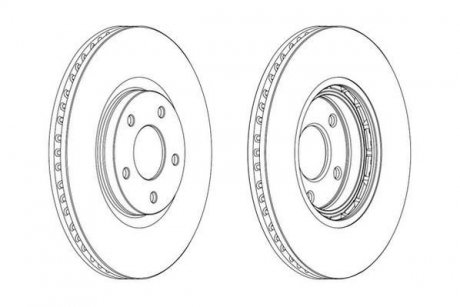 Диск тормозной Jurid 562465JC