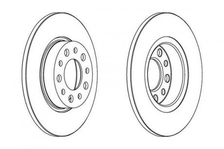 Диск тормозной Alfa Romeo Giulietta Jurid 562501JC