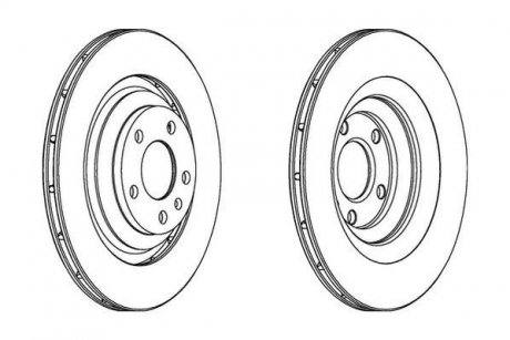 Гальмівний диск задн Audi A6 (2004->) Audi A8, A7, A6 Jurid 562512JC