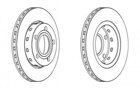 Диск гальм. зад. AUDI A4 -00 Volkswagen Passat, Audi A4 Jurid 562516JC