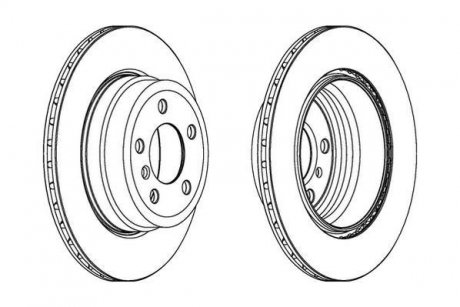Гальмівний диск задн BMW X5, X6 Jurid 562521JC