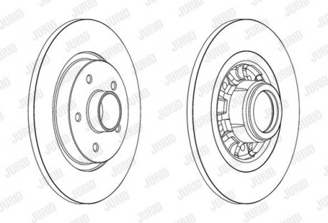 Диск тормозной Jurid 562609J-1