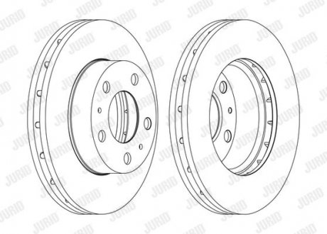 Диск тормозной Jurid 562630JC-1