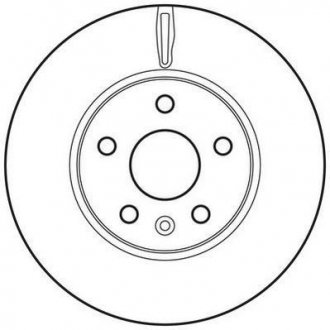 Диск гальмівний Chevrolet Cruze, Opel Astra, Chevrolet Aveo Jurid 562642JC