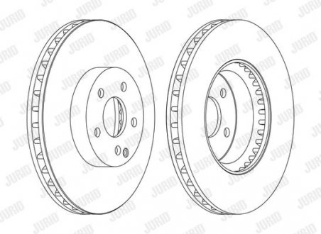 Купить DB Диск тормозной передний.W203/204, E212 Mercedes W204, W212, S204, C124, C207, C238, S212, A124, A207, A238, C204 Jurid 562647JC-1 (фото1) подбор по VIN коду, цена 2959 грн.