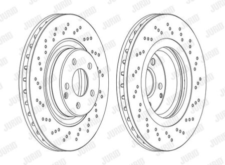 Диск гальмівний Mercedes W211, S211 Jurid 562673JC-1