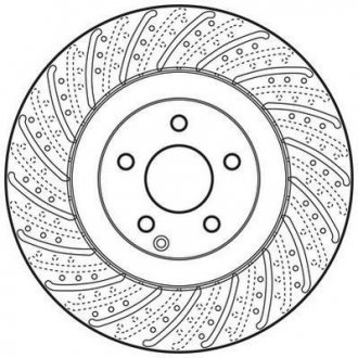 Диск тормозной Mercedes W221, C216, W211, S211 Jurid 562678JC