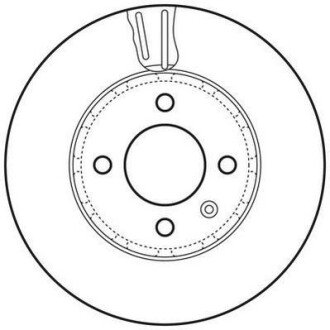 VW диск гальмівний передн.Up,Load,Skoda Citigo,Seat 11- Jurid 562727JC