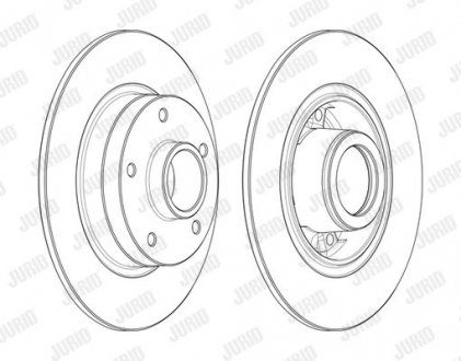 Купить Диск тормозной Renault Megane, Scenic, Grand Scenic Jurid 562731J (фото1) подбор по VIN коду, цена 4062 грн.