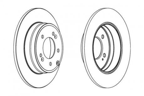 Купить Диск тормозной Hyundai Sonata, Opel Insignia, KIA Optima, Hyundai IX35 Jurid 562849JC (фото1) подбор по VIN коду, цена 1309 грн.