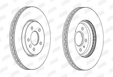 Диск тормозной Opel Astra, Zafira, Chevrolet Malibu Jurid 562852JC-1