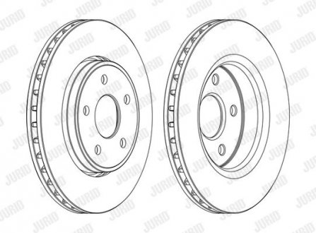 Диск тормозной Jeep Grand Cherokee Jurid 562854JC-1