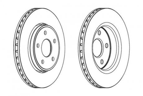 Диск тормозной Jeep Grand Cherokee, Cherokee Jurid 562854JC